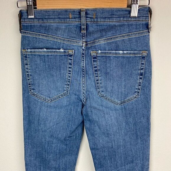 Free People High Rise Distressed Skinny Jeans - Picture 6 of 7